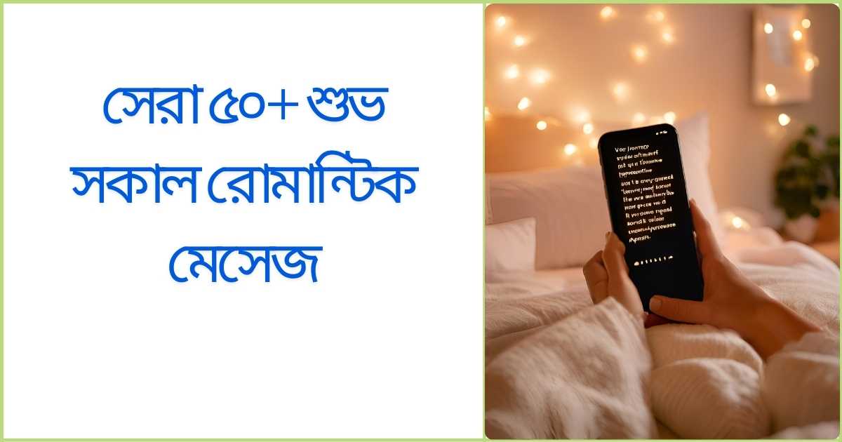 সেরা ৫০+ শুভ সকাল রোমান্টিক মেসেজ