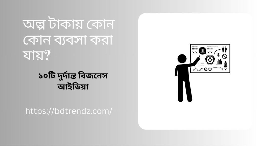 অল্প টাকায় কোন কোন ব্যবসা করা যায়